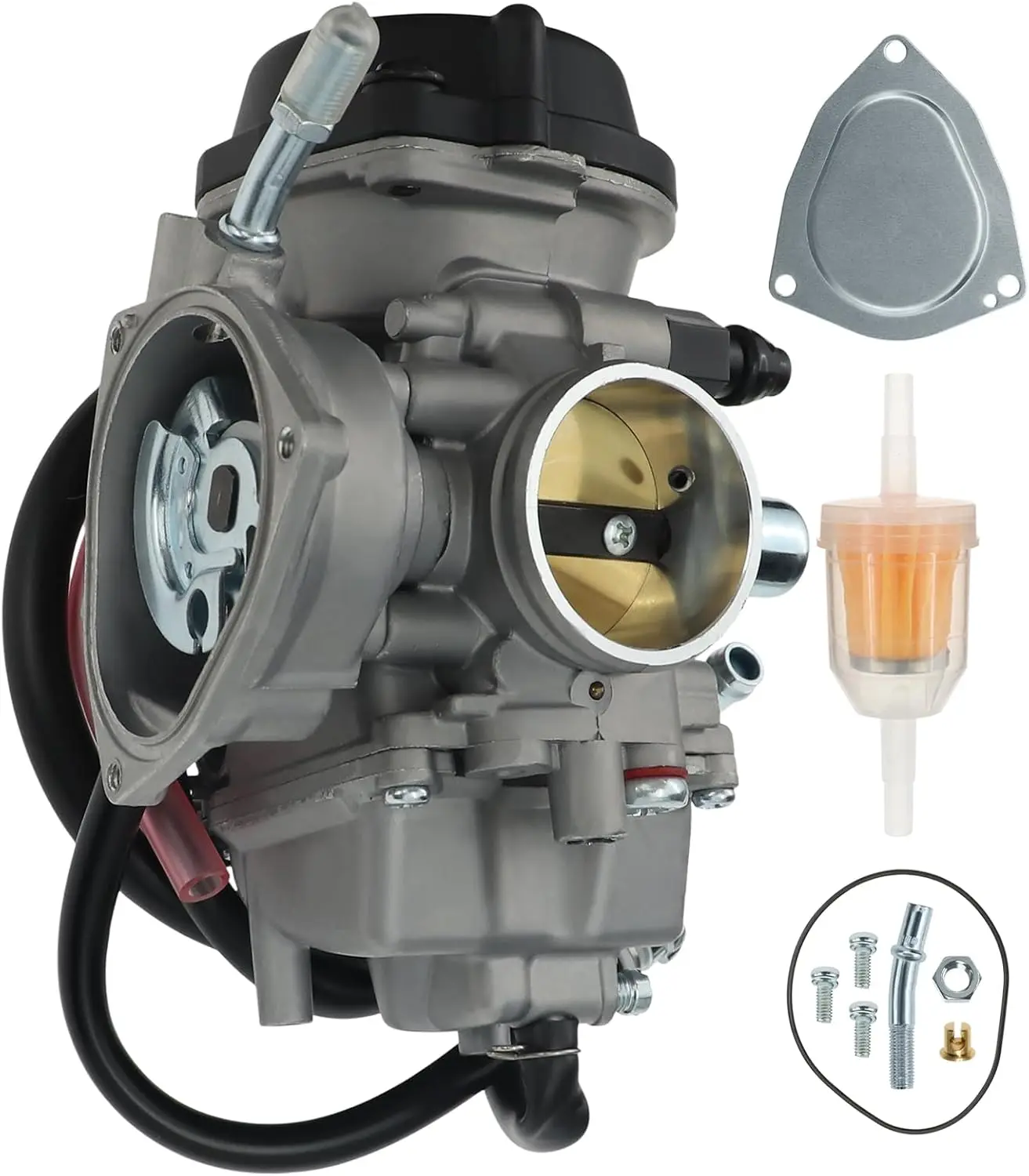 LTZ400 Carburetor with Installation Accessories for Suzuki LTZ400 LTZ 400 Quad ATV 2003 2004 2005 2006 2007 2008 ATV Carburetor