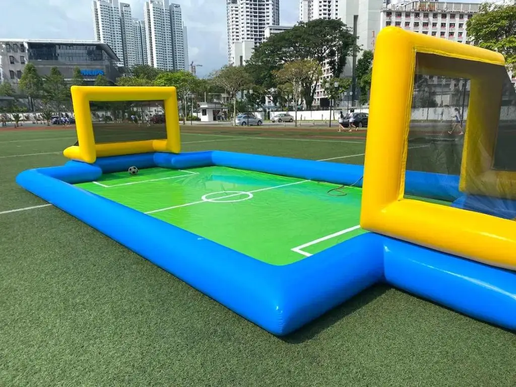 New PVC Inflatable Outdoor Soccer Field Outdoor Soccer Football Field-Portable Sports Competition Playground Arena for Salepromo