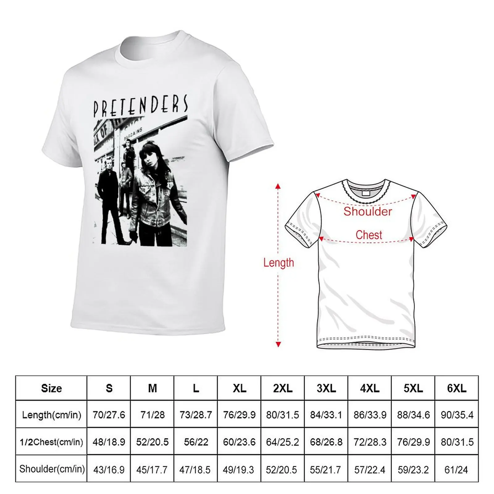 All Pretenders T-shirt summer tops tees blanks fruit of the loom mens t shirts