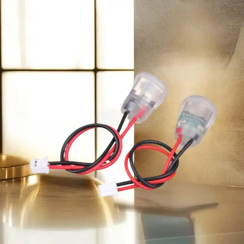 1/3/5Pcs Type C Female Socket Jack Connectors Waterproof 2 Wire Pigtail Cable With LED Lights 3A 5V Fast Charger Power Port
