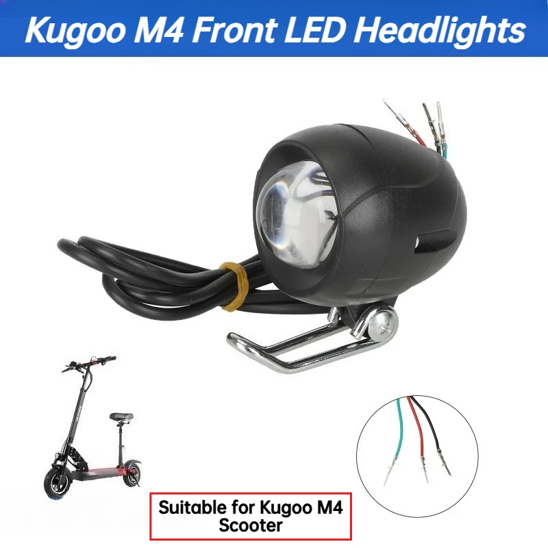 

Подходит для электрического скутера Kugoo M4, прочное светодиодное освещение, универсальные аксессуары для передних фар