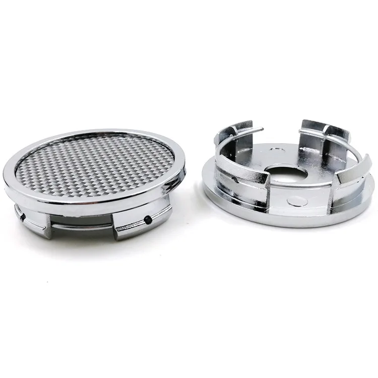 ABS 58MM 52MM 54MM Auto Rim Carbon Fiber Cover Without Logo Car Hub Center Caps Refit Accessories