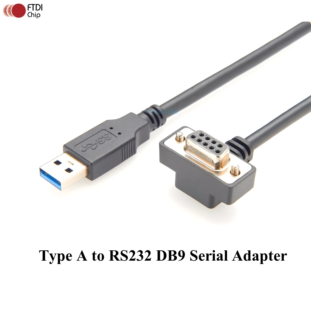 

Type A to Serial Adapter with FTDI Chipset USB Male to RS232 DB9 Female Serial Converter Cable for Cashier Register Modem