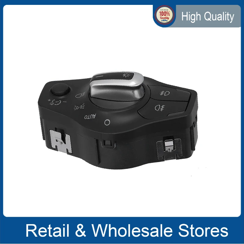 

1 Pcs Automatic Chrome Headlight Fog Light Knob Control Switch for Audi A4 B8 S4 A5 Q5 S5 2009-2014 8K0941531AS 8UD955559B