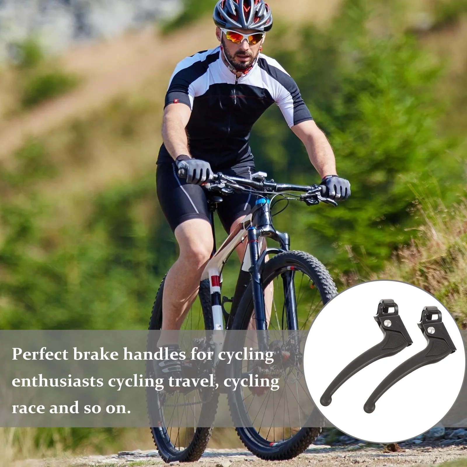 

2pcs Wheelchair Brake Handles Durable Plastic Replacement Easy Install Universal Design Wheelchairs