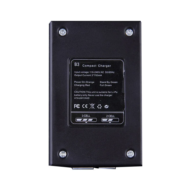 B3 Charger For RC Models, Fixed-Wing Drones, 2S-3S Lithium Battery 7.4V 11.1V Balance Charging