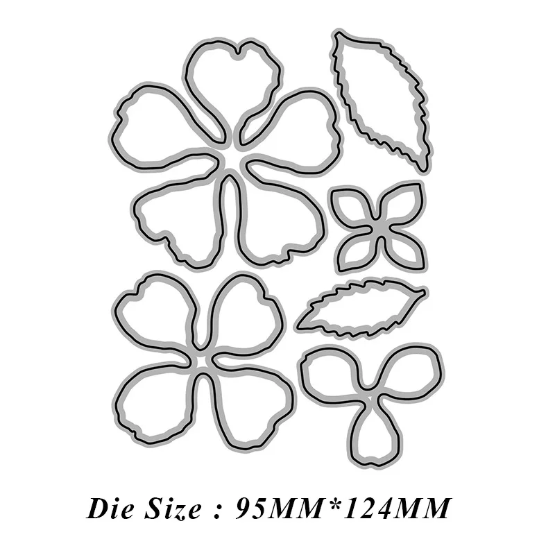 6/pcs New Dies 3D flower Cutting Dies Stencils Scrapbooking Embossing DIY Crafts Paper Cards Album Decor Metal Dies Cut