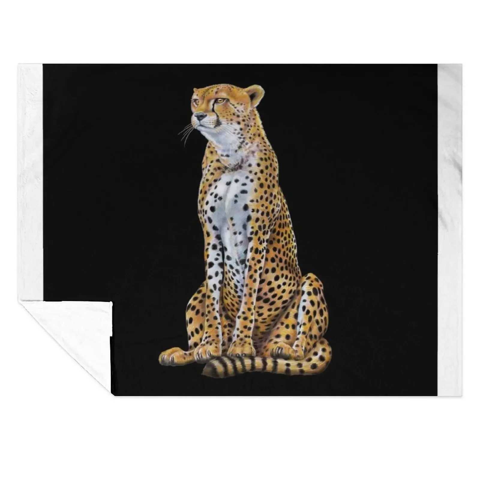 

Cheetah Throw Blanket Soft Plush Plaid Designers Beautifuls Stuffeds Blankets