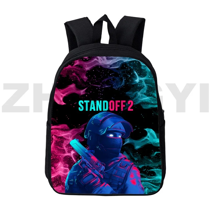 

Anime Standoff 2 Backpacks Shooting Game Print Primary School Bags 12/16 Inch Teens Travel Bag 3D Cartoon Harajuku Mens Bookbag