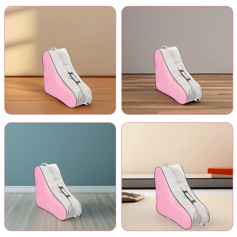 حقيبة تزلج دوارة حقيبة حمل تزلج مثلثة قوية للتزلج على الجليد زلاجات مضمنة حقيبة تخزين المعدات الرياضية #2