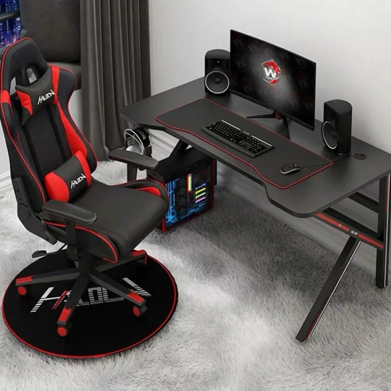 Gaming Desk Ergonomic Streaming Home Office Desktop PC Desk Writing Desk Study Table Computer Table Table Office Desks Mesas
