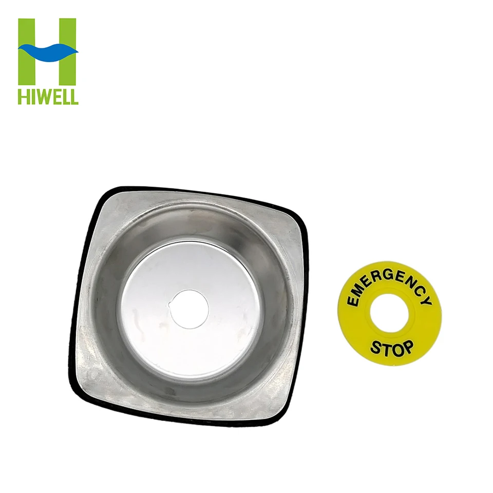 Stainless Steel Emergency Stop Button Box 90mm Silent Type Diesel Generator Spare Part Emergency Stop Button Cover
