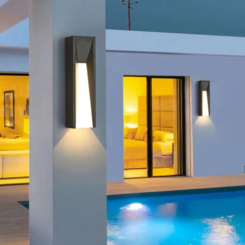 

Outdoor wall lights, waterproof villa lights, courtyard gate on both sides, simple strip , exterior