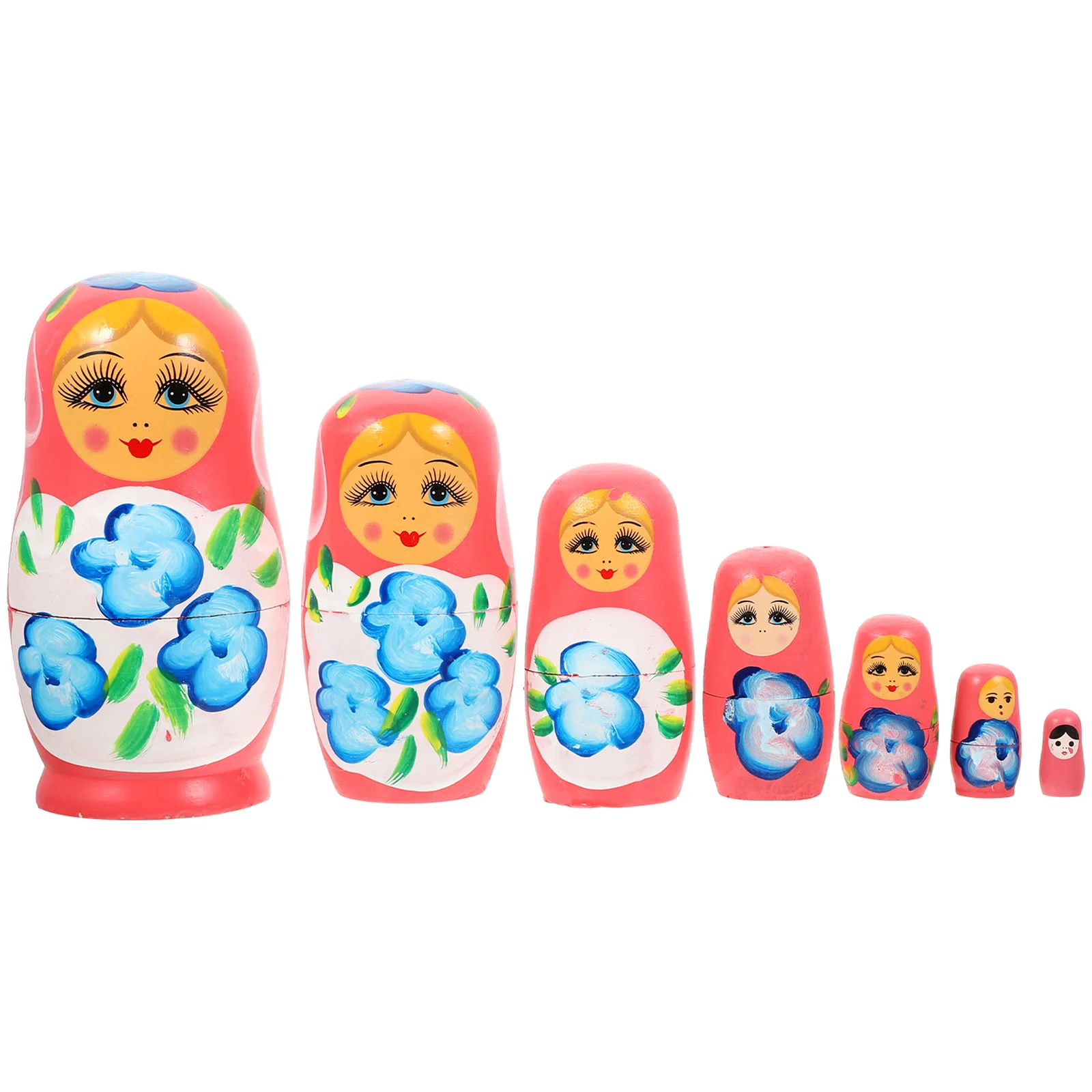 7 Layer Matryoshka Russian Nesting Dolls Kids Wood Carving Kit Toy Household Child Toys