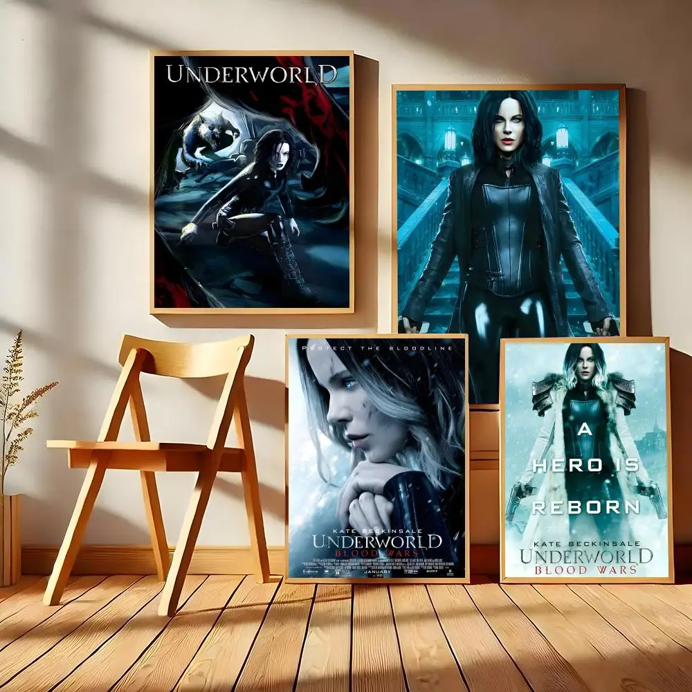 Action Pop-Movies U-Underworld Poster Easy To Install Self Adhesive HD Wall Decor Waterproof Tear Resistant Home  Perfect Gift