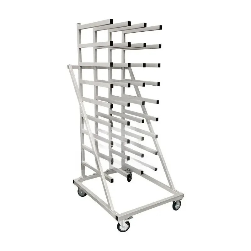 Modern commercial store display rack garment fiber fabric vinyl roll holder