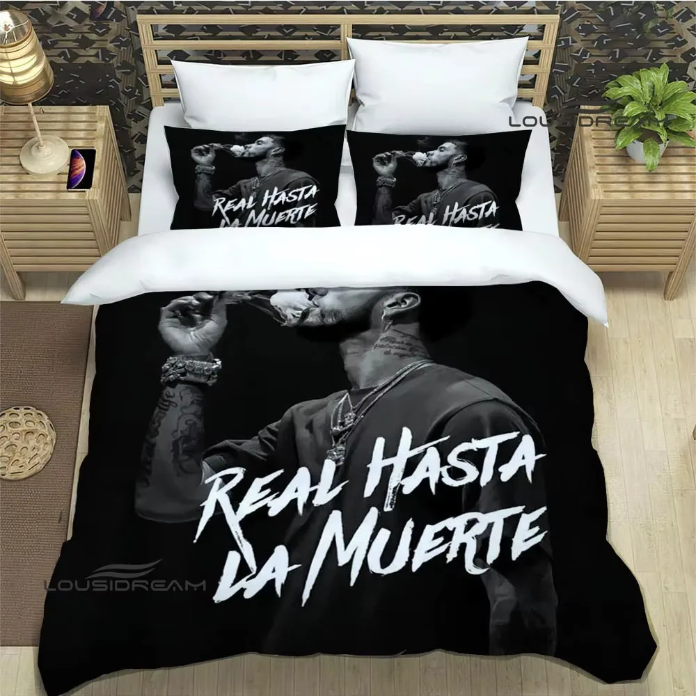 

Rapper Anuel AA printed Bedding Sets exquisite bed supplies set duvet cover bed comforter set bedding set luxury birthday gift