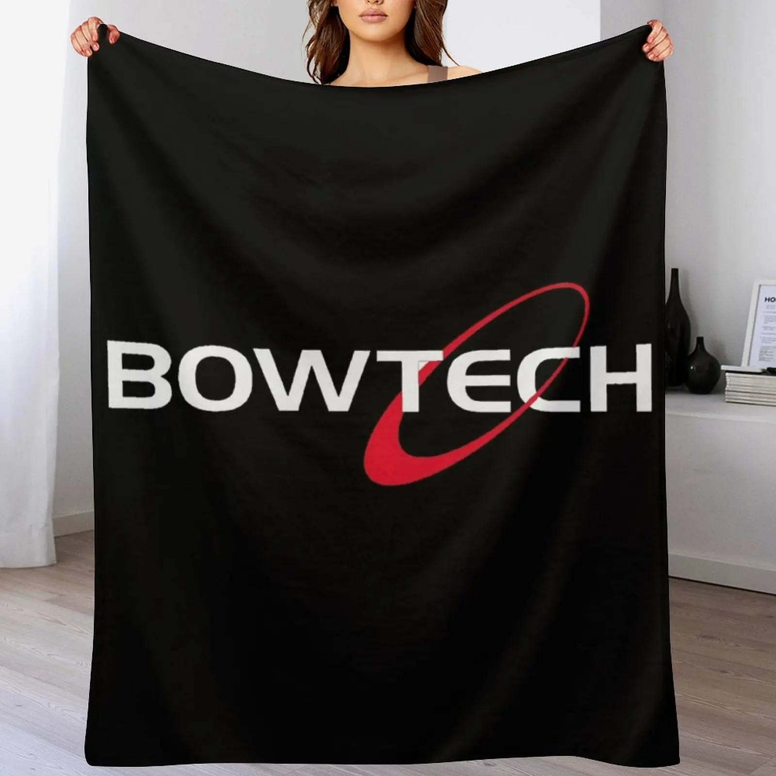 

Bowtech Archery Logo Throw Blanket Thins Softest Soft Plaid Hairy Blankets