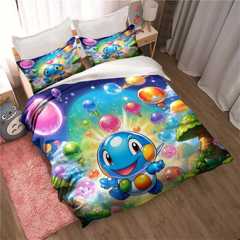 

Cartoon Bubble Bobble Bedding pillowcase quilt cover bedroom home comfort printing large bed bedroom decoration children's gift