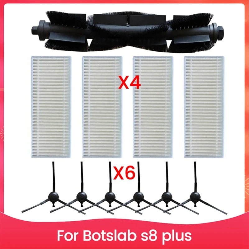 

Main Roller Side Brush Filter For Botslab S8 Plus Robotic Vacuum Cleaner Replacement Parts
