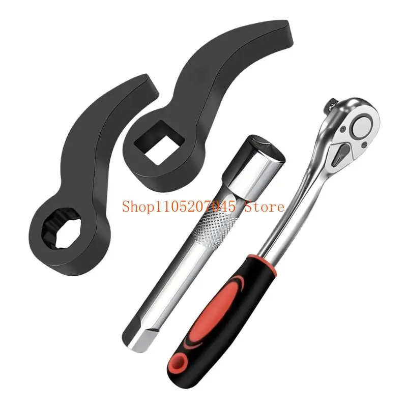 37cd Automotive Tool Bundles 4 Pry Bar Adapters 2 Heads Ratchets Wrenchs And Extension Bar For Professional Mechanic