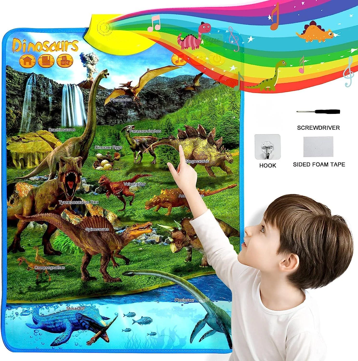 

Solar System Toys Electronic Interactive Educational Talking Poster Learn Names & Songs & Facts & Games Of Planet Learning Toys