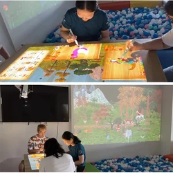 Interactive Drawing Table Painting Desk for Interactive Projection Wall Playing and Doodle Games