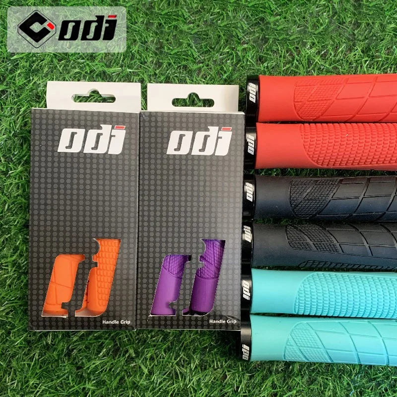 ODI Mountain Bike Handlebar Grip Soft Rubber MTB Grips Anti-skid Comfortable Lockable Bicycle Guffs Ultralight Bike Parts