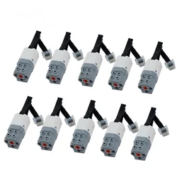 10Pcs/lot Power Functions Electric Parts Toy Compatible with 21980 45303 WeDo 2.0 Medium Motor for 45300 STEM Core Set Smart Hub