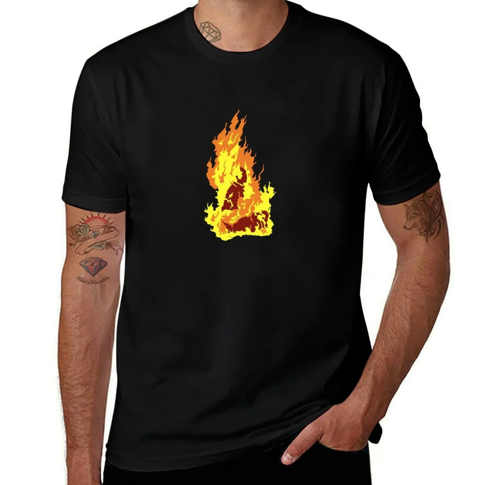 The Self-Immolation of Thích Qu?ng ??c T-Shirt Dry Fit Athletic Short Sleeve Shirt T-Shirt