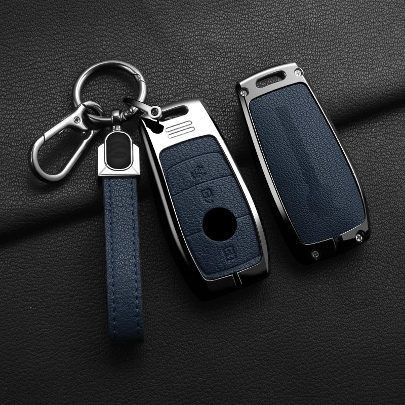 3-Tasten Zinklegierung Autoschlüssel-Abdeckung Passend für 2019 2020 Mercedes-Benz A220 E63S AMG E-Klasse GLE 350 4MATIC E300 E400 E43 W213 – Detail 15