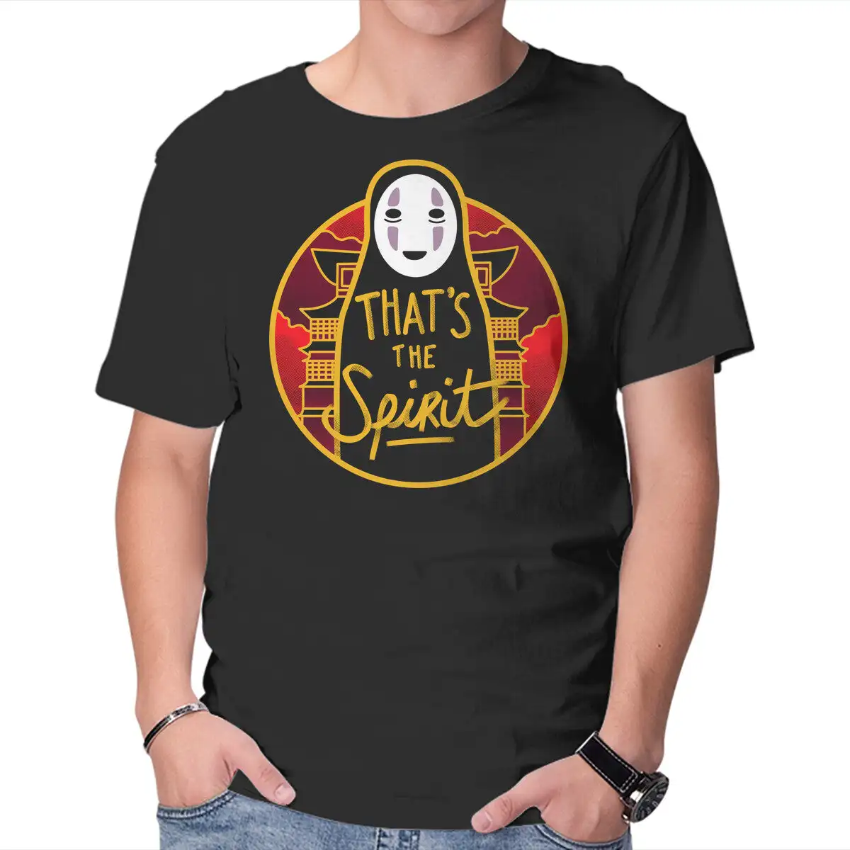 Masked Spirit Anime Graphic T-shirts for Men Clothing Women Short Sleeve Tees New Arrivals Unisex Summer