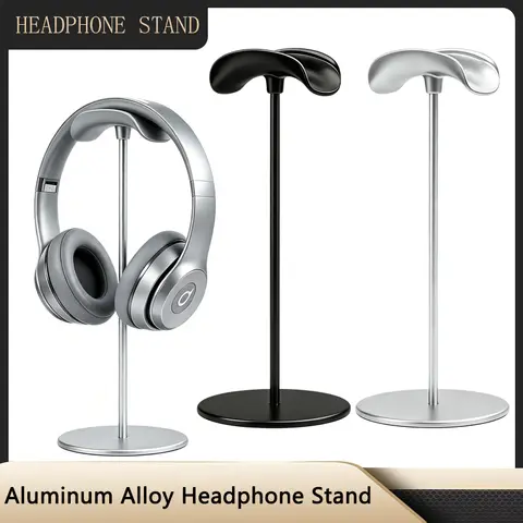 Metal Alloy Headphone Stand, Non-Slip Detachable Desk Gaming Headset Holder for Airpods Max Beats Bose Over‑Ear Headsets