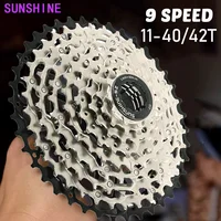 Cassette SUNSHINE de 9 velocidades para bicicleta de montaña, piñón de 9v 11 40T 42T, rueda libre para estructura Shimano HG, casete 9s