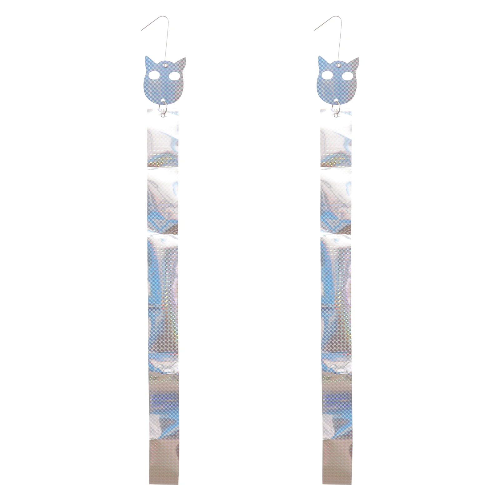 2Sets Reflectors Reflective Bird Sheets Silver Orchard Garden Bird Deterring Tool Decorative Reflectors Effective Banishment