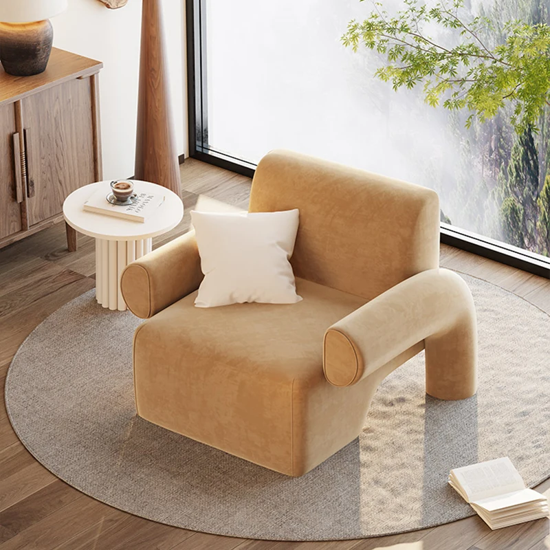 Leniwy fotel Krzesła do salonu Przebranie Mobilne krzesła dla dorosłych Nowoczesne designerskie krzesła Salon Nordic Fauteuil Salon Dekoracje wnętrz