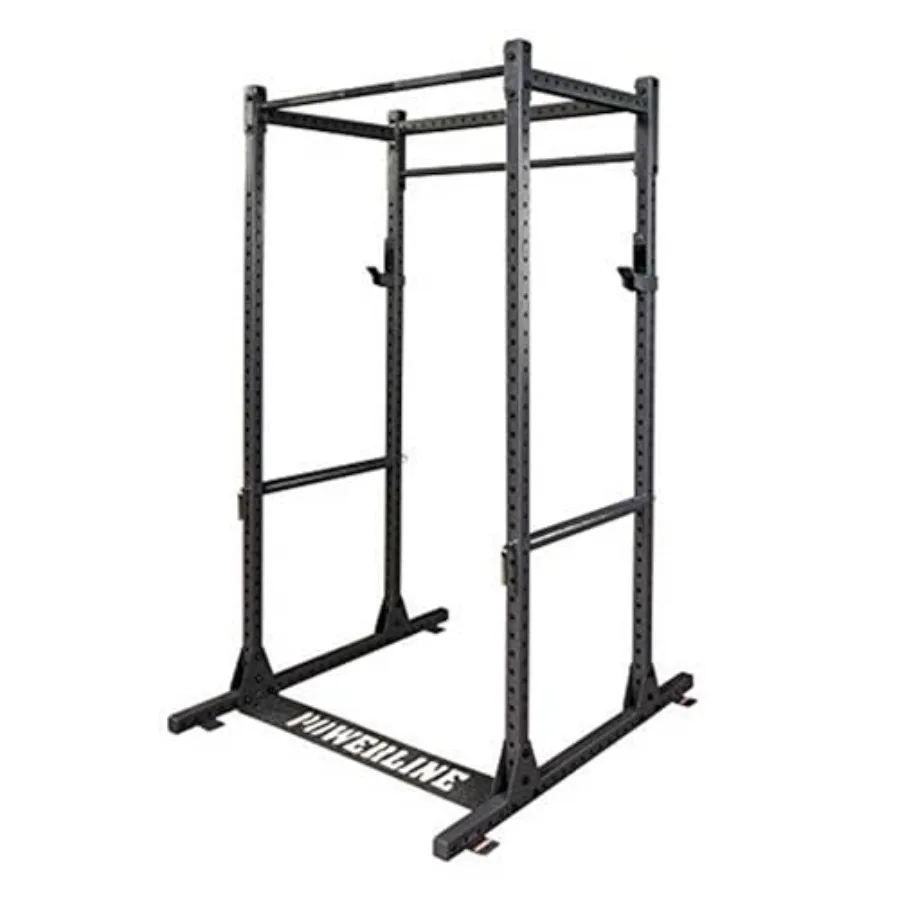 

Power Rack - Steel Frame Squat Cage with J-Cups and Safety Pipes for Home Gym Strength Training
