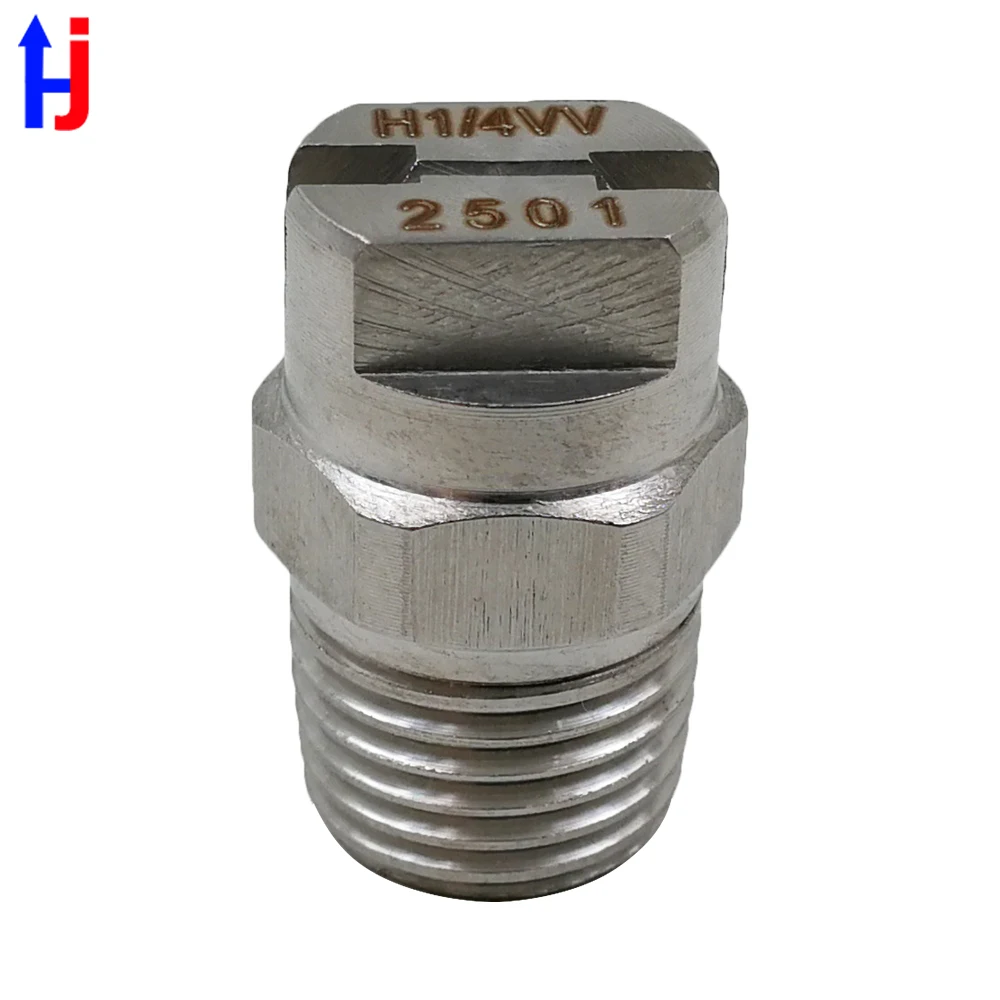 H1/4VV Flat Fan Nozzle 0-110degree Flat Fan Vee Jet Water Spray Nozzle HVV Vee Jet Cooling Nozzle Industrial