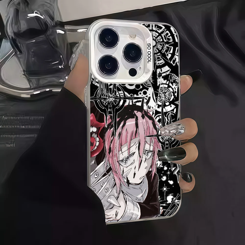 Funda de teléfono de Anime para iPhone 12 11 13 14 15 16 17 Max Pro Plus Mini funda protectora IMD Color Soul Eater