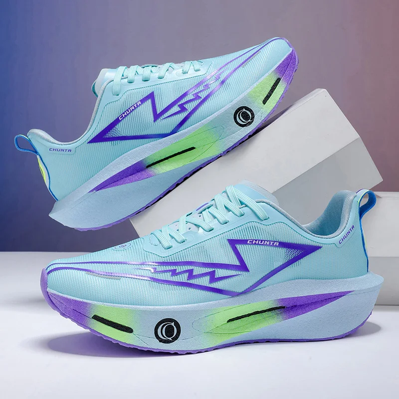 

Мужские и женские кроссовки для бега с карбоновой пластиной, дышащие, для марафона и тренировок, легкие, для ходьбы, нескользящие, для тенниса