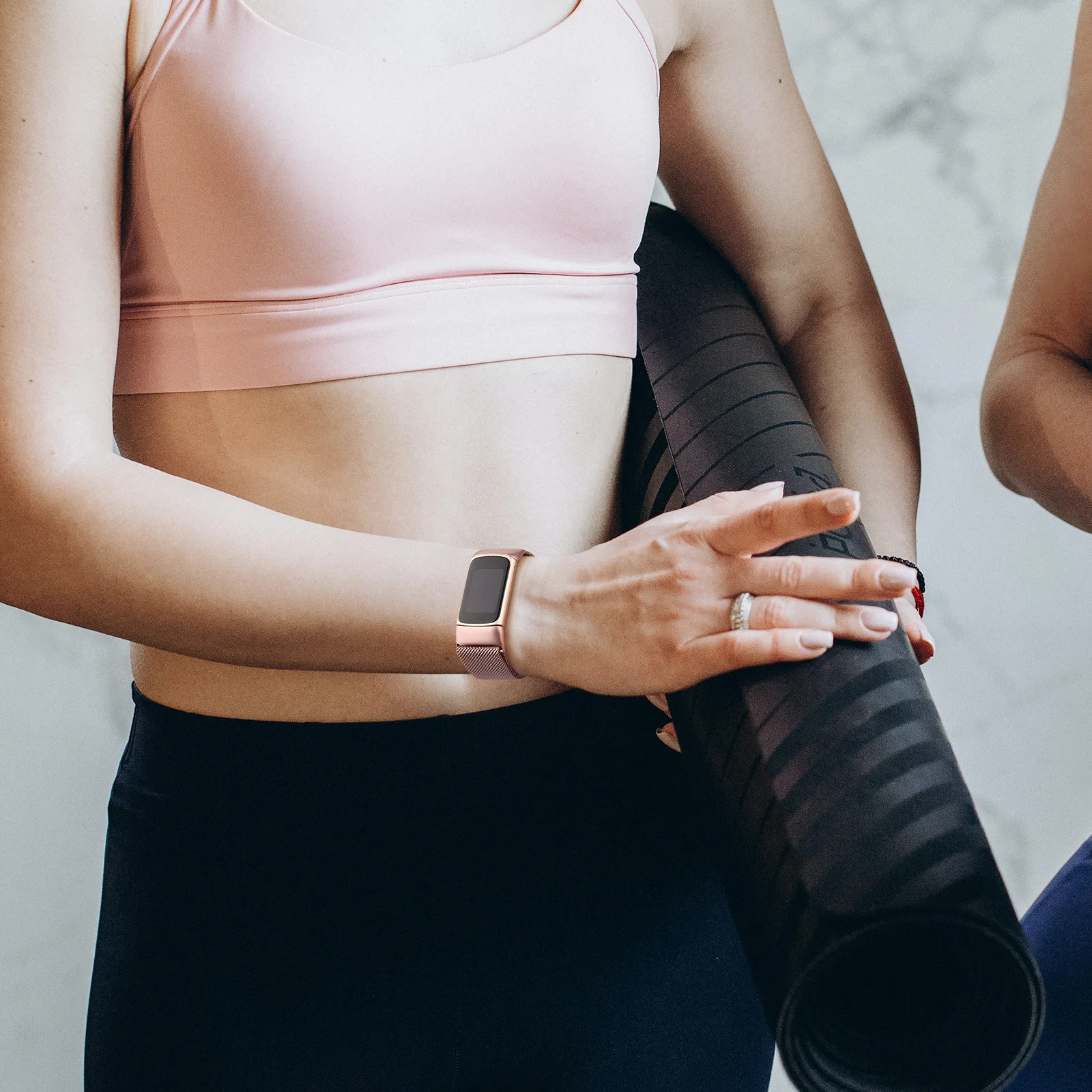 معدن المغناطيسي Milanese حزام ل Fitbit تهمة 4 3 الفرقة استبدال معصمه حزام الساعات ل Fitbit تهمة 3 SE حزام الرجال الإناث