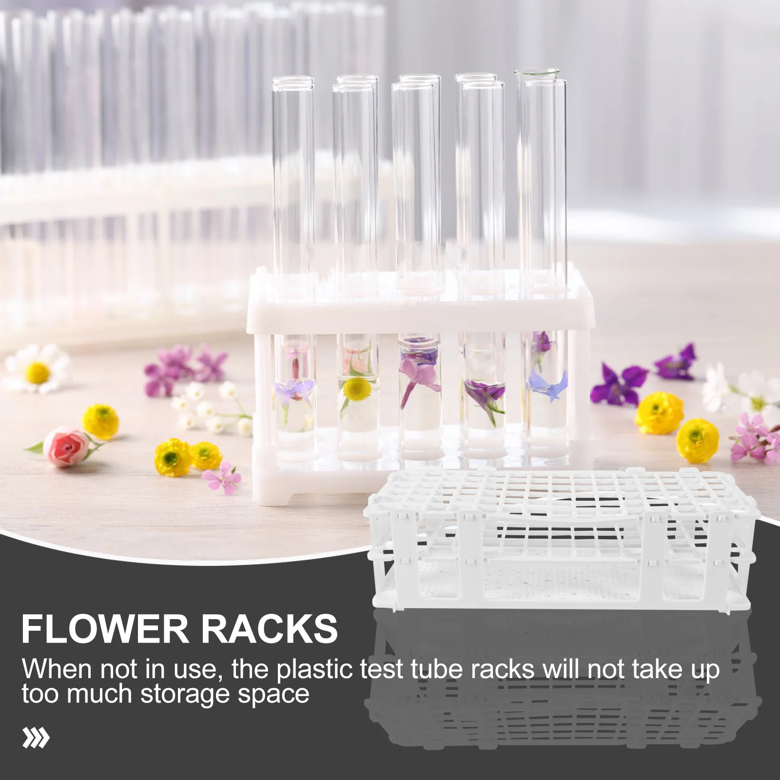 

Lab Tube Racks Organizer Holder Test Laboratory Stand Vial Multifunctional Storage