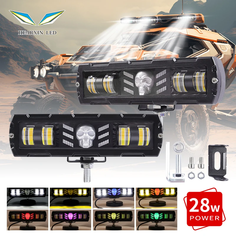 

Waterproof 6 Inch LED Work Light Bar 12V-48V Offroad Driving Running Light fog lights For Motorcycle 4X4 ATV SUV Truck Tractor