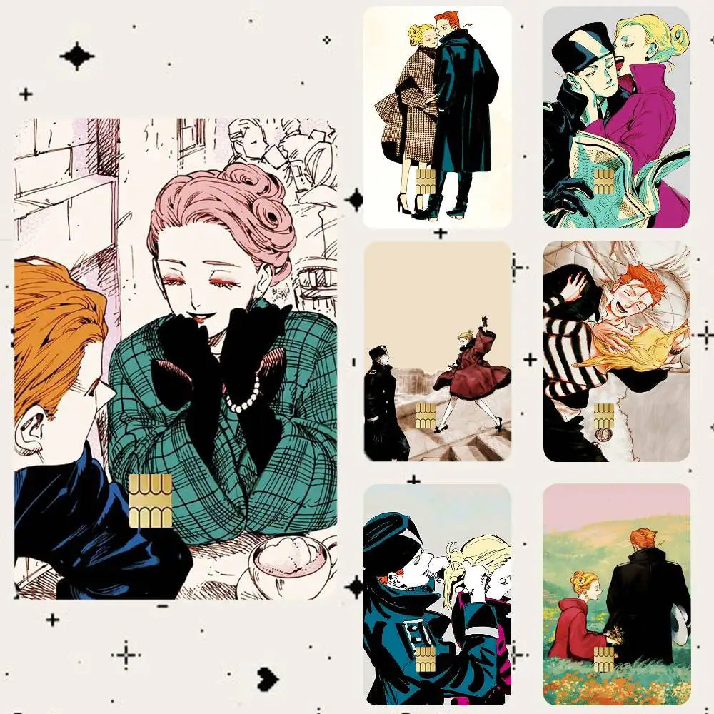 

Emma x Aleksander Veil Manga HD Waterproof Card Skins Protective Stickers for Credit Bank Game Cards