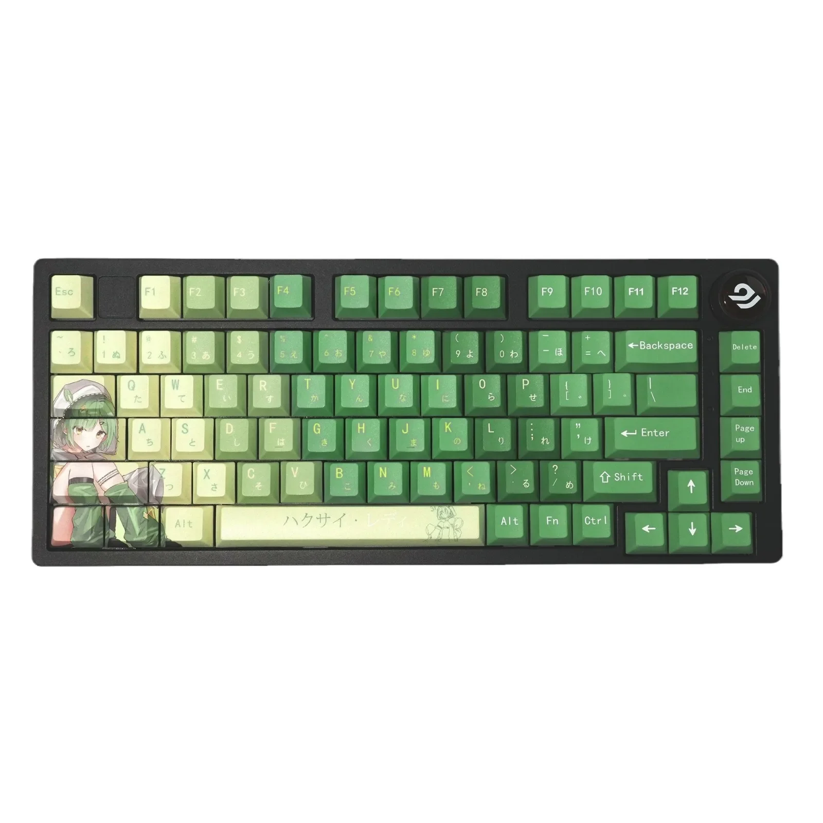 Sublimation original engraved PBT personalized theme keycap Matcha green 133 keys cross-border wholesale