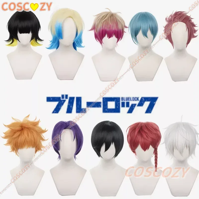 Anime Blue Lock Bachira Meguru Hyoma Chigiri Nagi Seishirou Isagi Yoichi Mikage Reo Sae Itoshi Kunigami Rensuke Hair Cosplay Wig