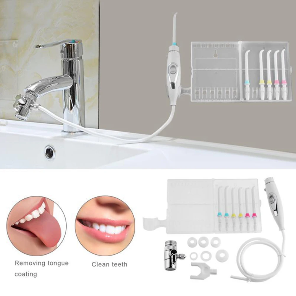 Faucet Water Dental Flosser Oral Irrigator Water Irrigation Flossing Teeth Brush