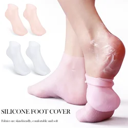 Chaussettes hydratantes en silicone pour pieds craquelés, couvre-pieds de protection pour spa, pédicure, massage, gel, plage