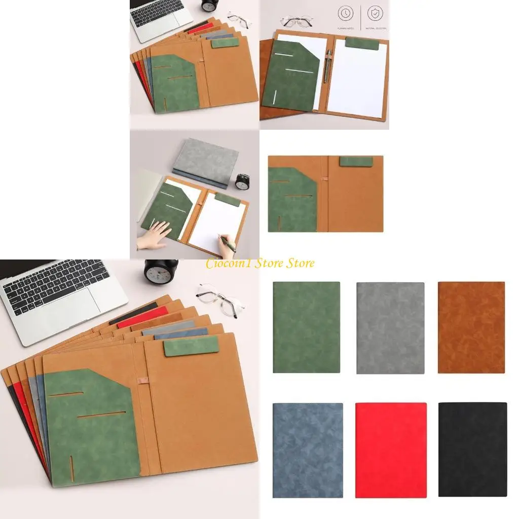

A3PC A 4 Writing Case Business Folder Conference Folder Leather Clip Board for Office