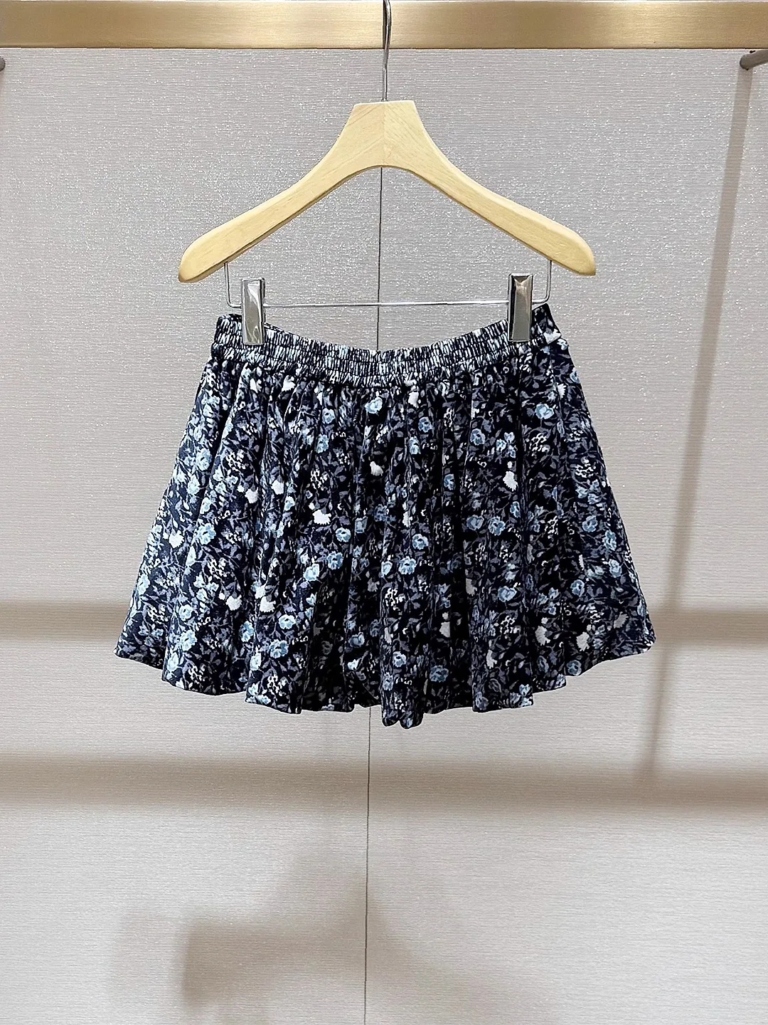 Taille haute jupe trapèze pour ort femmes taille élastique plissée minceur imprimé fleuri décontracté femmes jupes ort jupes